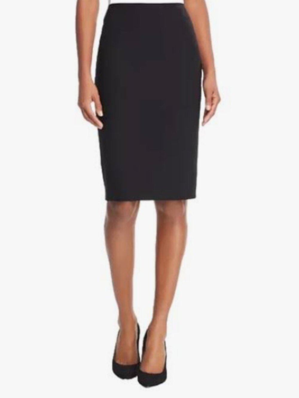 J. Crew Black Wool No 2 Pencil Knee Length Skirt 00